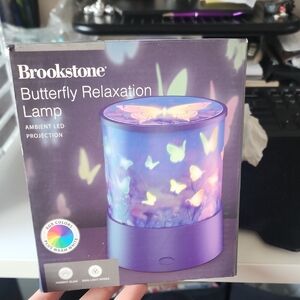 Brookstone Butterfly LED Lamp with Purple Glow